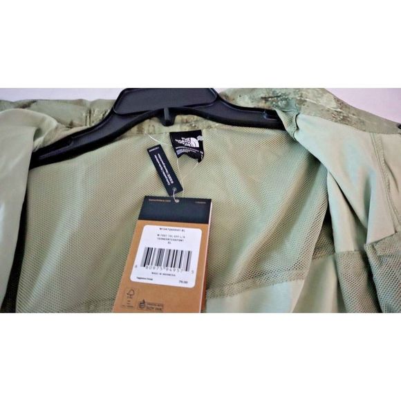 The North Face Women's Sz XL Green First Trail UPF L/S Button-Up Shirt $79+ - Picture 9 of 12